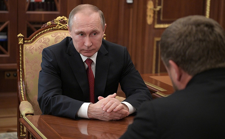 В целом Путин остался доволен разговором с главой Чечни