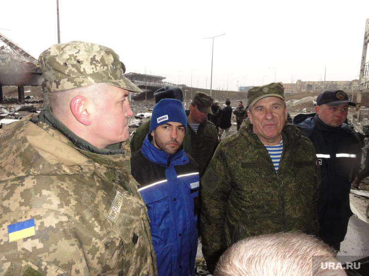 Генерал Ленцов и ОБСЕ в Донецком аэропорту, ленцов александр