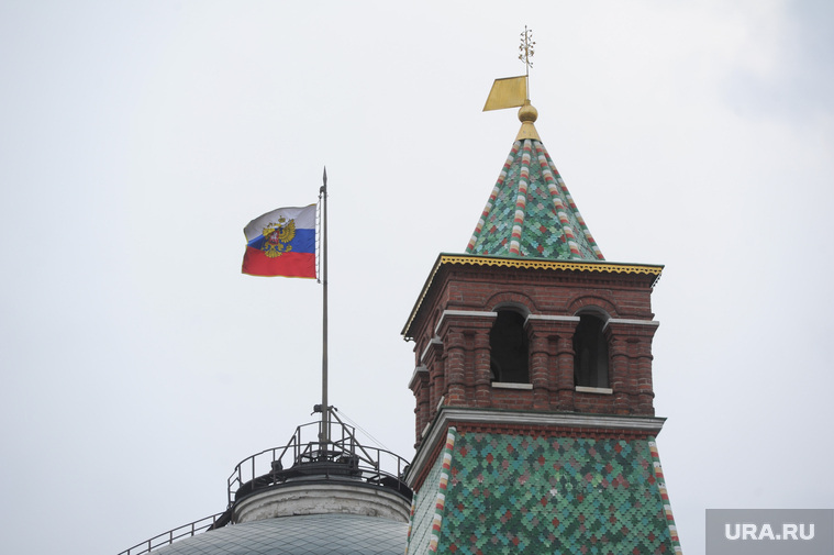 Клипарт. Москва, флаг, кремль