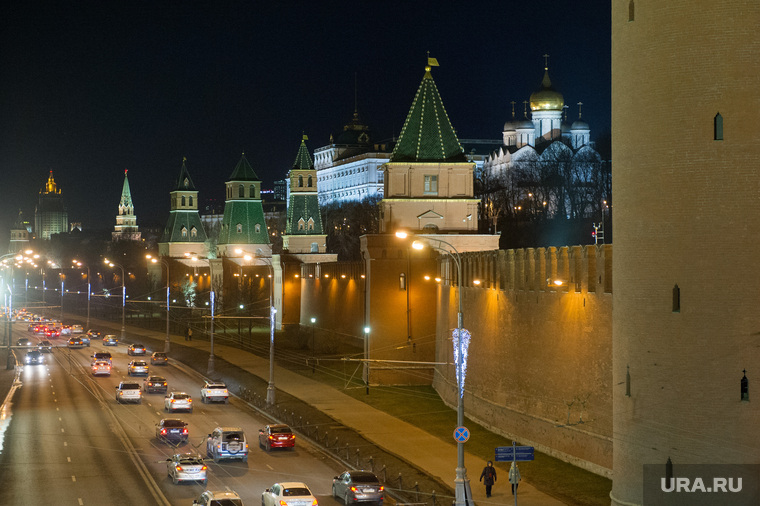 Отключение подсветки Кремля в рамках акции "Час Земли". Москва, час земли, город москва, кремль
