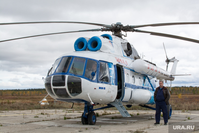 Ханымей-Муравленко, 4 сентября,рабочая поездка Кобылкина, вертолет, ми-8