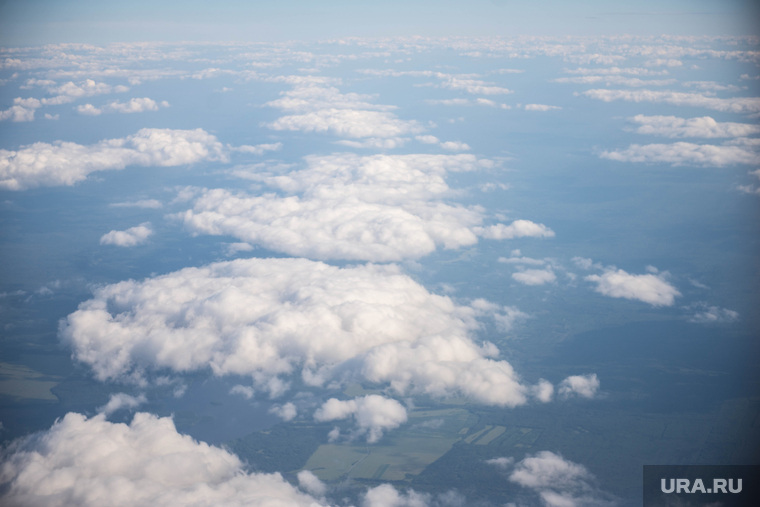 Крым., погода, облака, вид из самолета