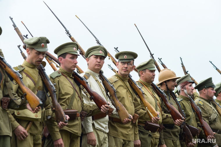 Реконструкция боя первой мировой войны в Шадринске, реконструкция боя, первая мировая, солдат