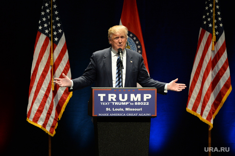 Клипарт depositphotos.com, американский флаг, трамп дональд