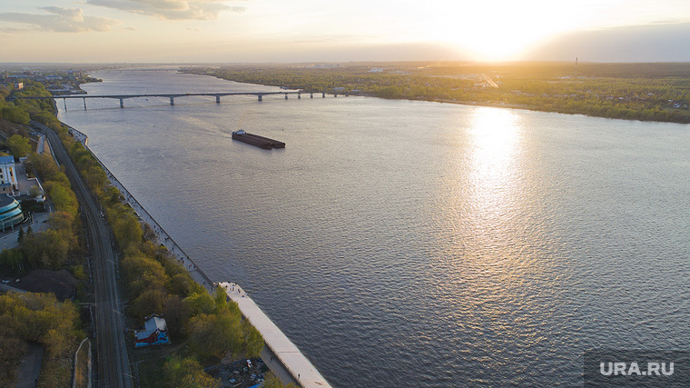Пермь. Городские пейзажи, река кама