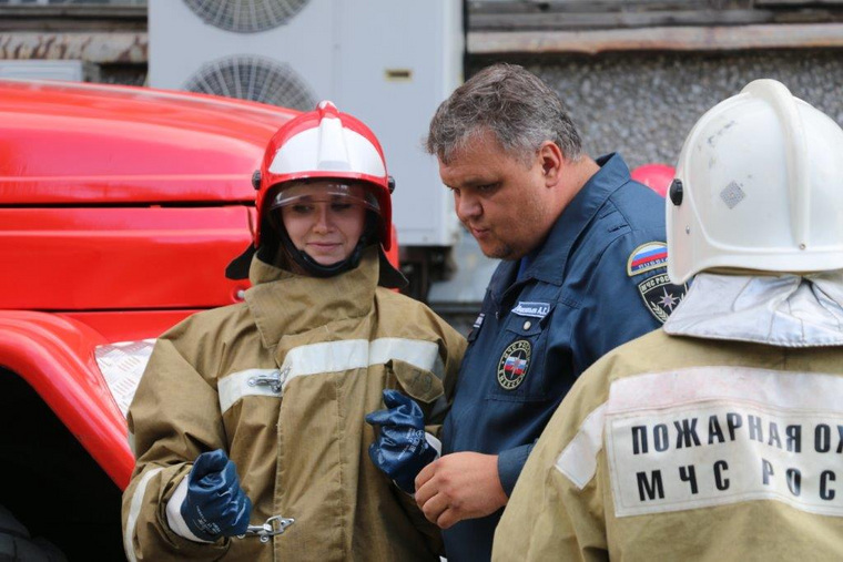 На эвакуацию персонала и тушение «пожара» потребовалось 10 минут