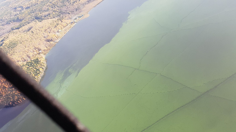 Так Черноисточинский пруд выглядит с воздуха