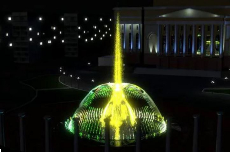 Будущий фонтан на площади 400-летия Тюмени оснастят подсветкой
