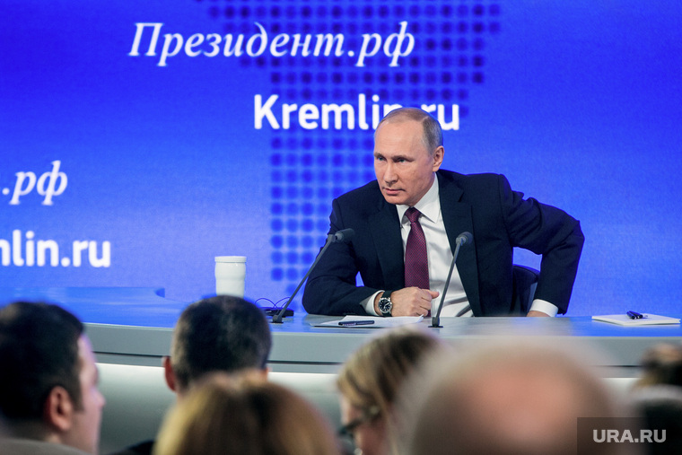 12 ежегодная итоговая пресс-конференция Путина В.В. (перезалил). Москва