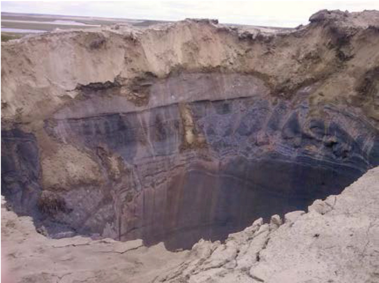 Воронки появились после взрыва природного газа