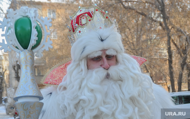 Настоящий Дед Мороз из Великого Устюга в спецшколе-интернате 12. Челябинск, зима, дед мороз