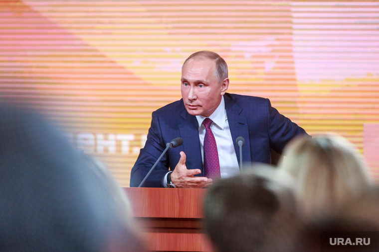 Ежегодная итоговая пресс-конференция президента РФ Владимира Путина. Москва, портрет, путин владимир