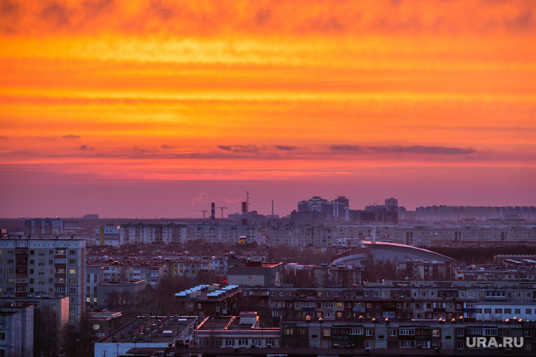 Клипарт. Сургут, сургут на закате