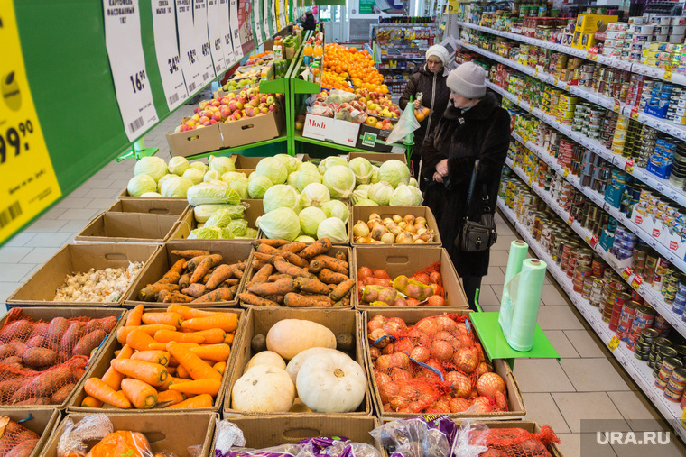 Магазин «Пятёрочка. Магнитогорск, продукты, покупатели, овощи-фрукты, магазин, еда