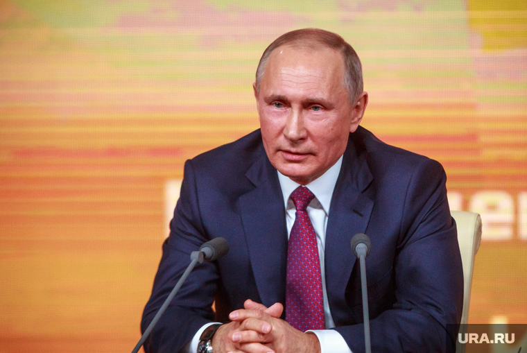 Ежегодная итоговая пресс-конференция президента РФ Владимира Путина. Москва, портрет, путин владимир