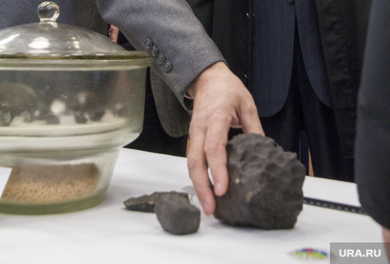 Фрагменты метеорита, найденные в 2013 году екатеринбургскими студентами