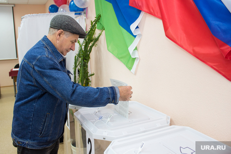Выборы губернатора Тюменской области. Нижневартовск, урна для голосования, избиратель