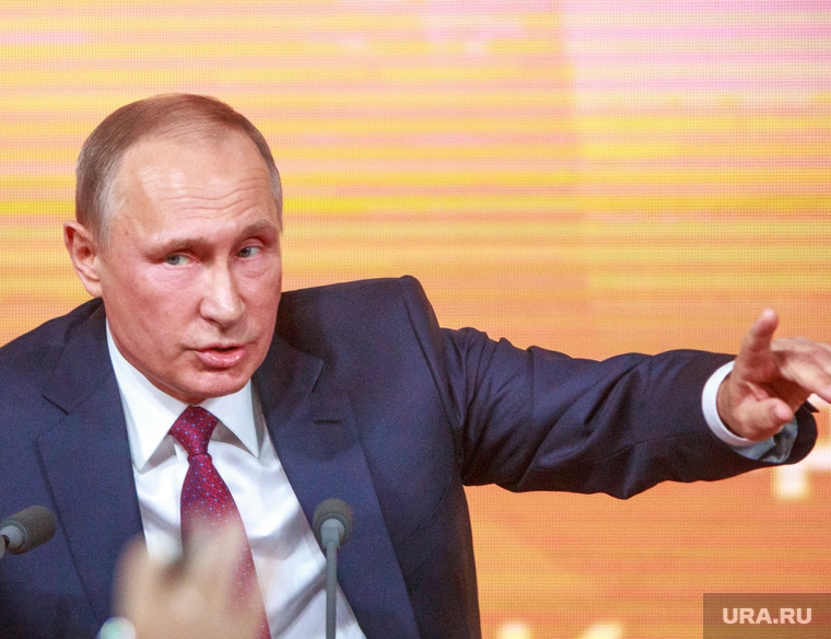 Ежегодная итоговая пресс-конференция президента РФ Владимира Путина. Москва, портрет, путин владимир