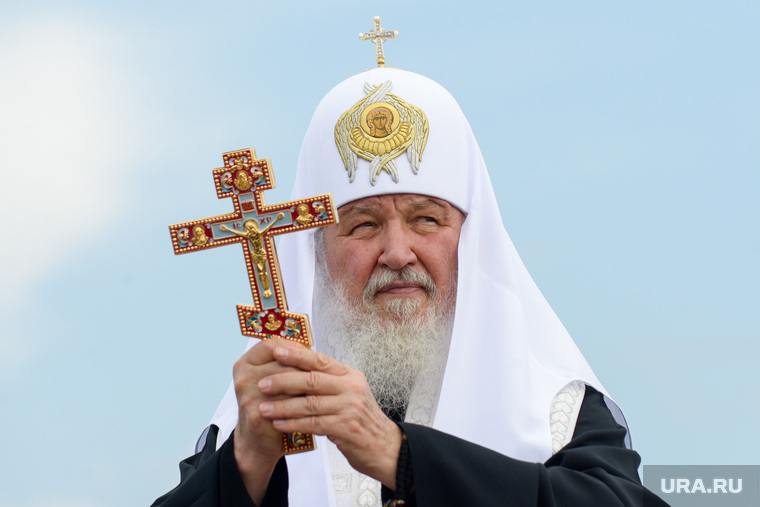 Патриарх Кирилл в Кургане на церемонии освящения закладного камня Троицкого храма, патриарх, патриарх кирилл, православие