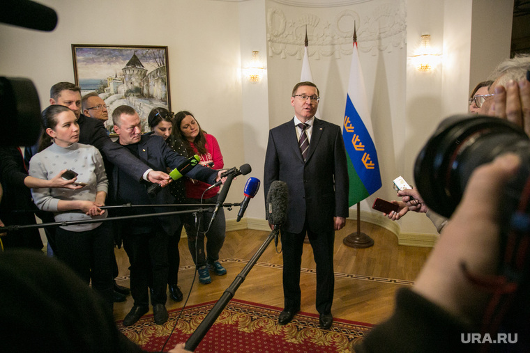 … сразу после того, как попрощался с тюменцами с экранов телевизоров