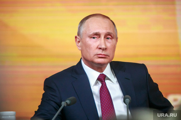 Ежегодная итоговая пресс-конференция президента РФ Владимира Путина. Москва, портрет, путин владимир