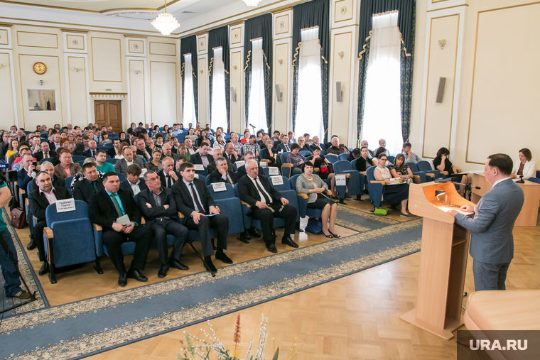 Пресс-конференция собрала полный зал в здании зауральского правительства