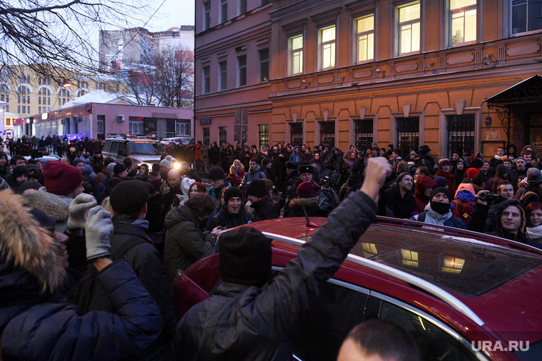 Сход на Лермонтовской площади. Москва, шествие