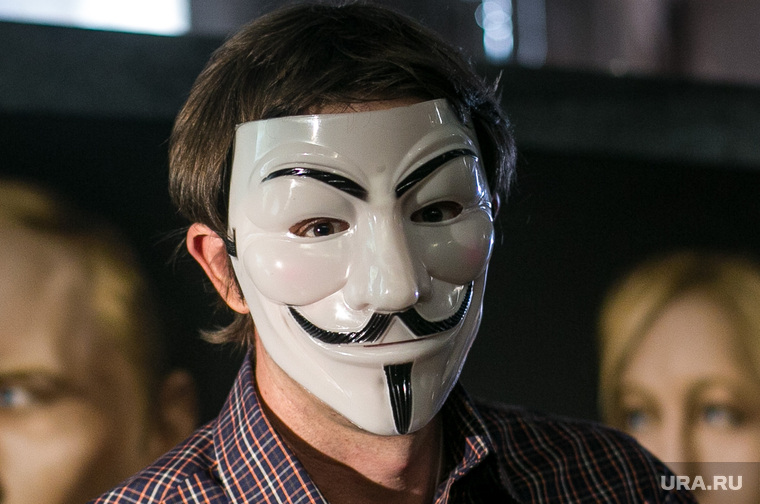 Инаугурация Трампа. Москва, маска гая фокса, Guy Fawkes, anonymous, аноним, русские хакеры, програмист