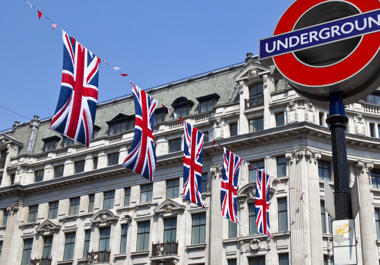 Клипарт depositphotos.com, лондон, флаг великобритании, подземка, underground, лондонское метро