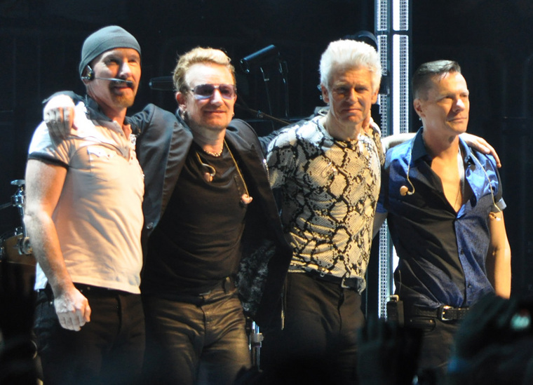 Ирландские рокеры U2 заработали больше, чем кантри-музыкант Гарт Брукс, группа Metallica и Леди Гага