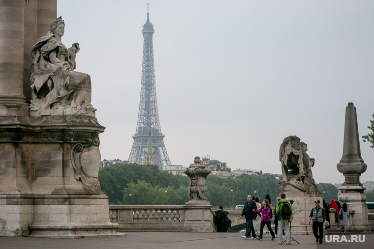 Виды Парижа. Париж, эйфелева башня, париж, франция, мост александра третьего