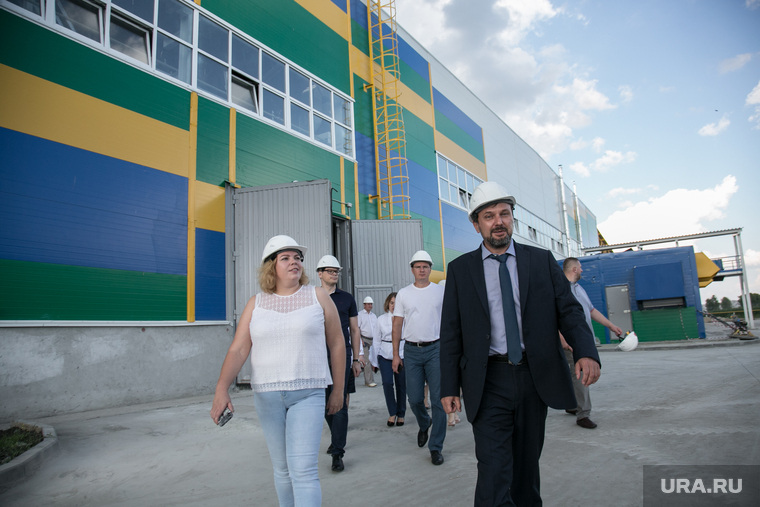 Посещение мусоросортировочного завода Константином Фрумкиным и Денисом Храмовым. Тюмень, мусоросортировочный завод, фрумкин константин