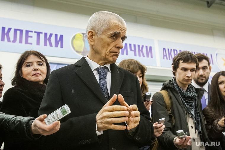Геннадий Онищенко на рынке Михайловский, онищенко геннадий, шарухо галина