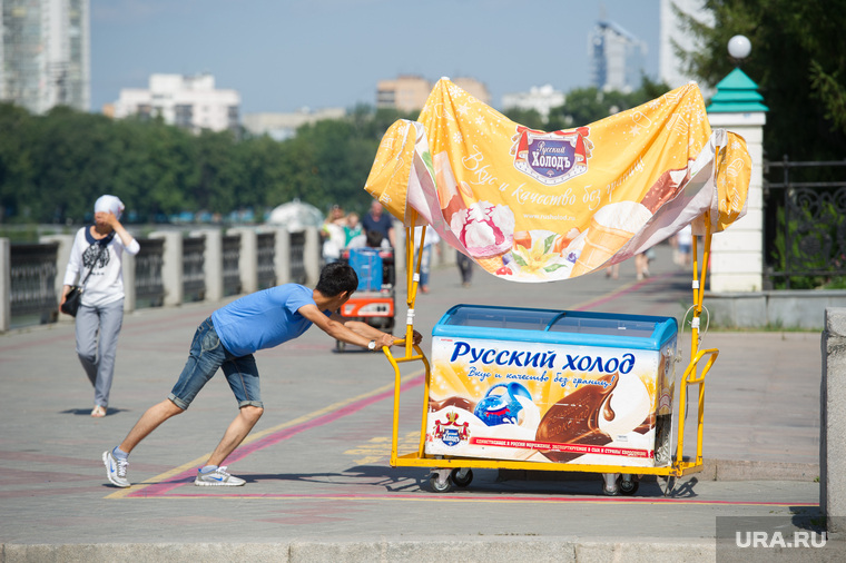 Жара в Екатеринбурге, мороженое