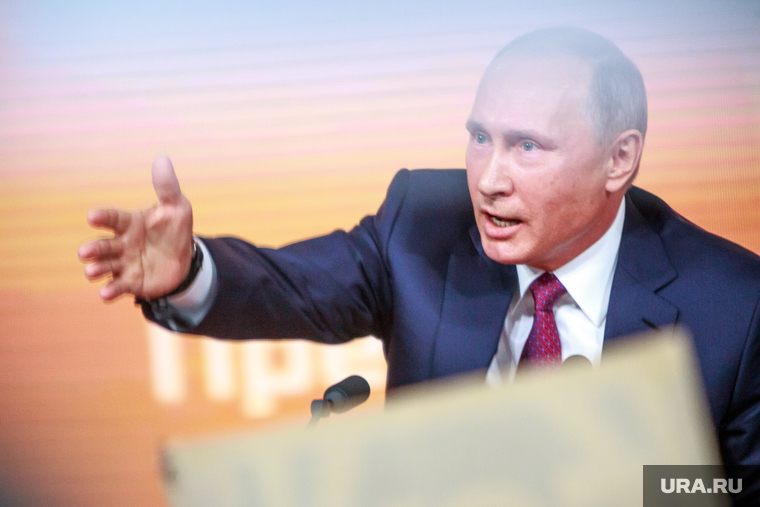 Ежегодная итоговая пресс-конференция президента РФ Владимира Путина. Москва, портрет, путин владимир