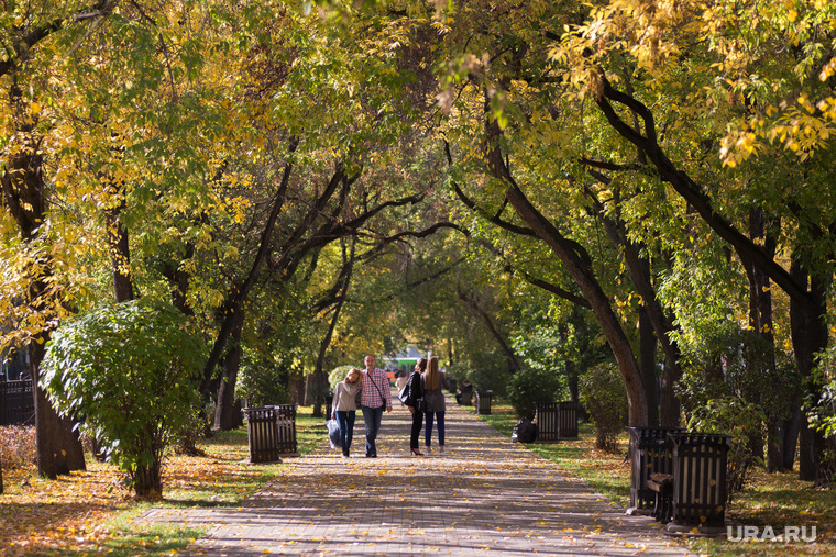 Осенний Екатеринбург, прогулка, парк, отдых горожан, осень