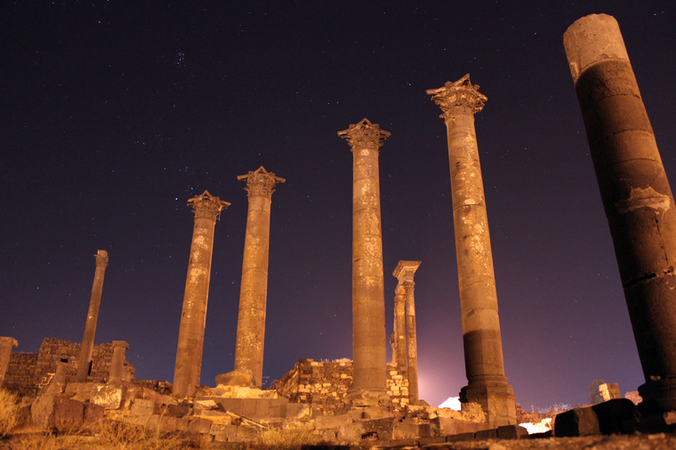 Клипарт depositphotos.com, колонны, Сирия, руины, босра, архитектура сирии