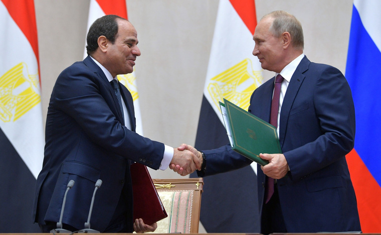 Путин 17 октября встретился с президентом Египта