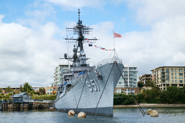Клипарт depositphotos.com, военный корабль, эсминец сша