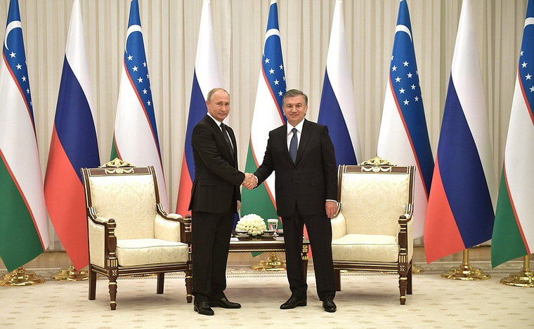 Путин посетил Узбекистан по приглашению Мирзиеева