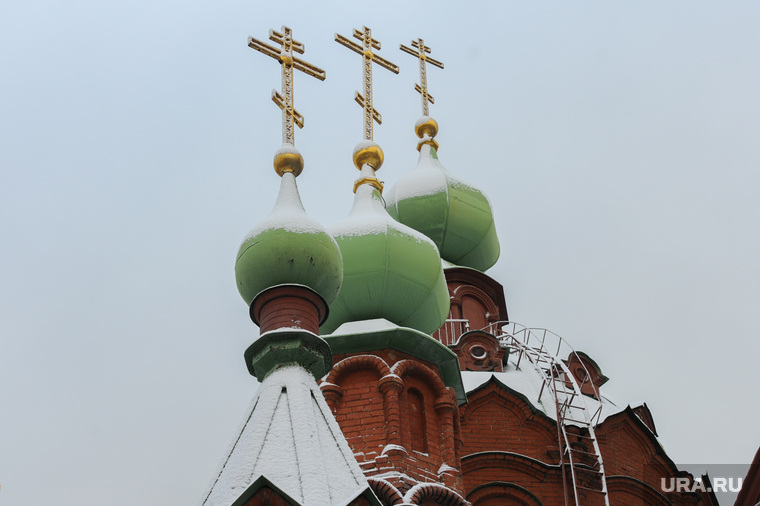 Объезд городских территорий Борисом Дубровским. Челябинск, купола храма, рпц, религия, вера