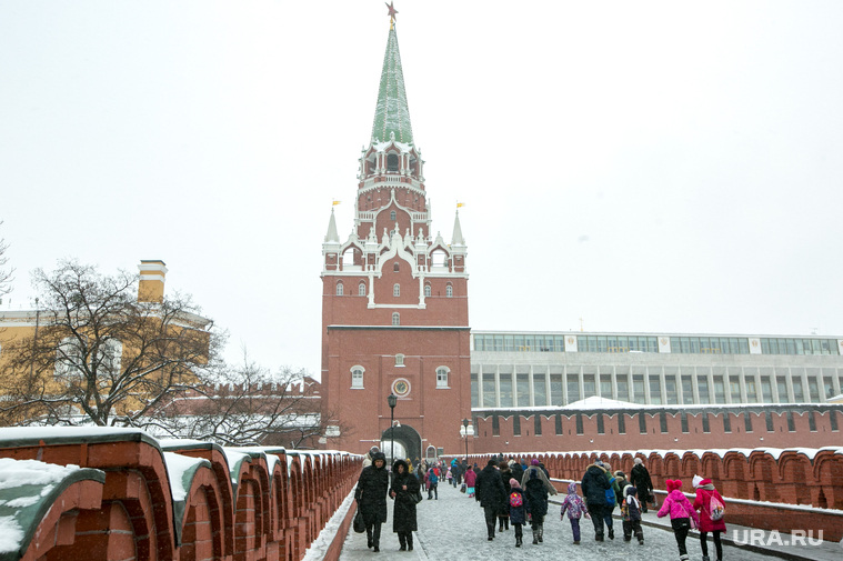 Новогодняя елка в Кремле. Москва, город москва, кремль, троицкая башня кремля, троицкий мост