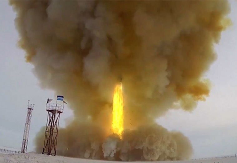 Запуск ракеты прошел в присутствии президента России Владимира Путина