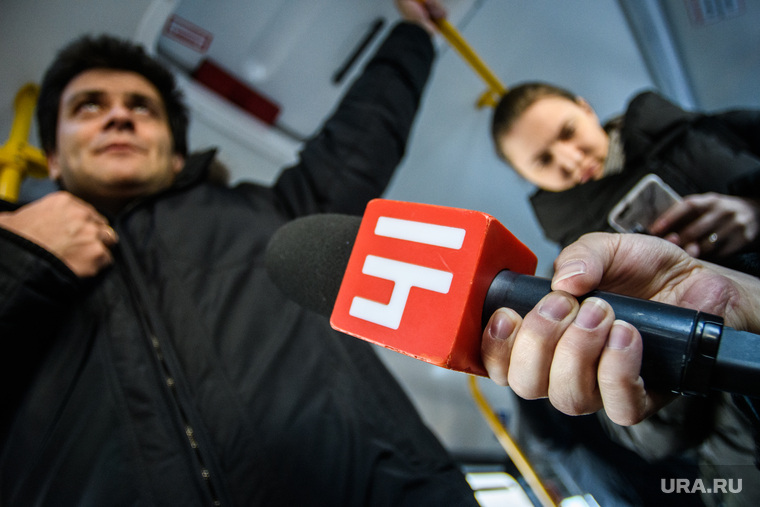 Александр Высокинский тестирует новые трамваи. Екатеринбург, сми, студия41, телеканал домашний