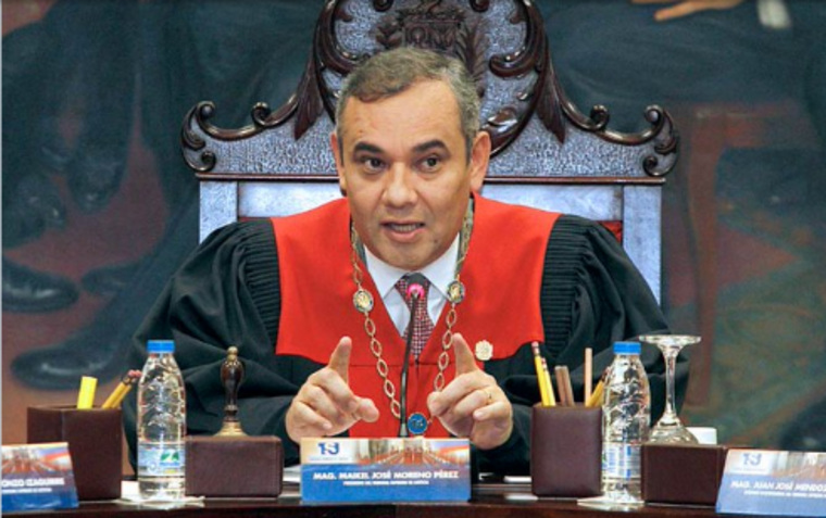 Судья Майкель Морено огласил вердикт в отношении оппозиционера