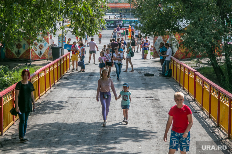 ЦПКиО города Кургана, мост, цпкио, центральный парк культуры и отдыха кургана