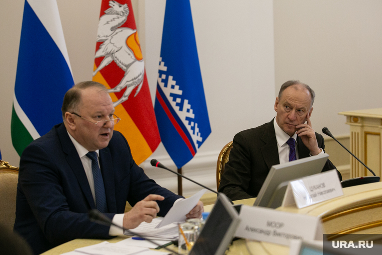 Выездное заседание совета безопасности РФ. Тюмень, патрушев николай, цуканов николай