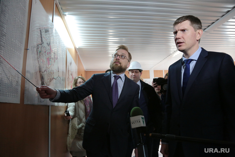 Врио губернатора Пермского края Максим Решетников проинспектировал начало строительства нового зоопарка в Перми, решетников максим, козырев илья