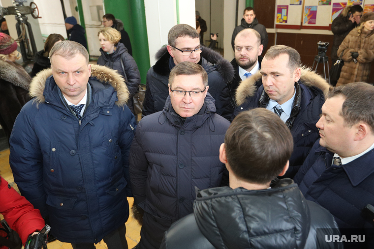Рабочий визит главы Минстроя Владимира Якушева на продольный водопровод. Курган, шумков вадим, якушев владимир, потапов андрей