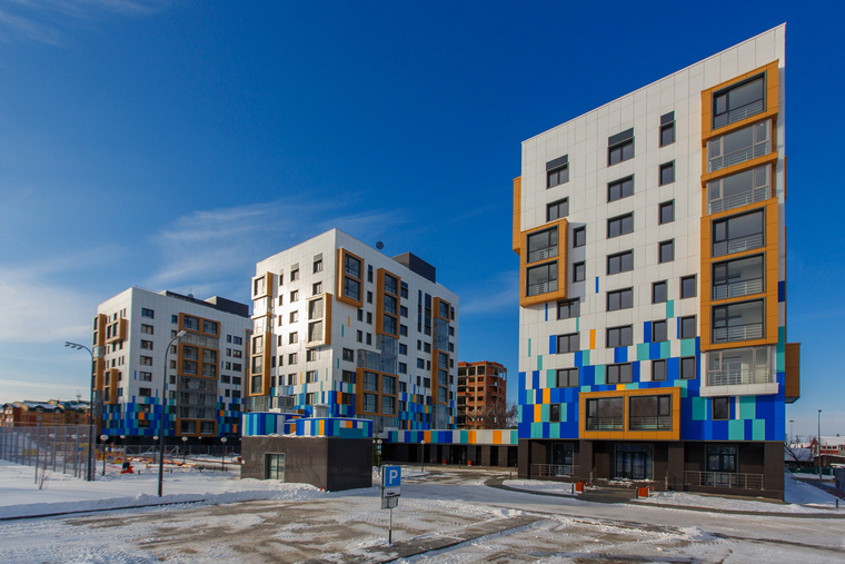 Жилой комплекс в Ханты-Мансийске, построенный при поддержке «Газпром нефти»